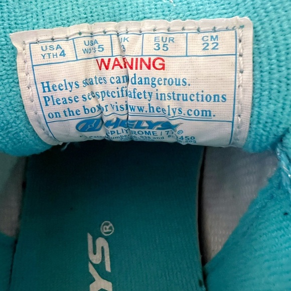 Heelys Metallic Split Chrome Skate Sneaker Roller Wheel in Blue - Picture 6 of 6